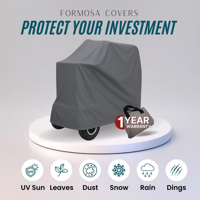 Formosa Covers Heavy Duty Mobility Scooter Cover - Universal Fit Electric Wheelchair Storage Cover with UV Protection - All-Weather Indoor Outdoor Use - 48" L x 22" D x 38" Hâ€ - Image 5